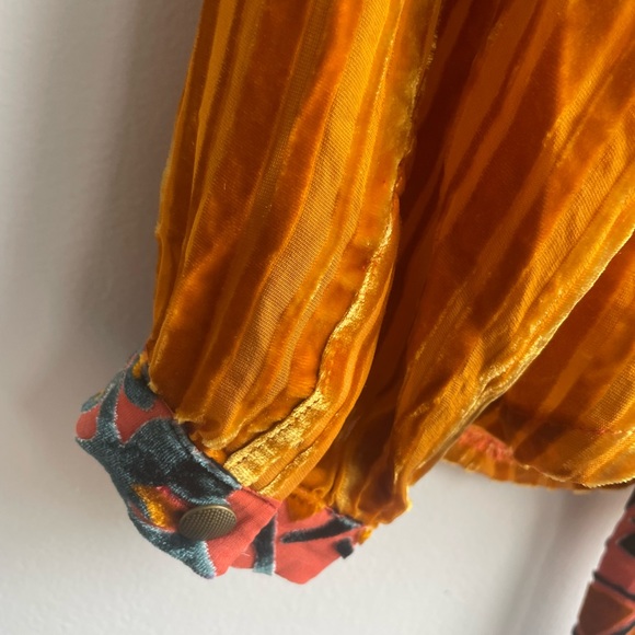 Anthropologie Velvet Patchwork Wrap Top by Moulinette Soeurs - Picture 16 of 16